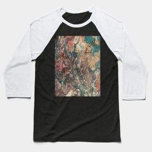 Autumn acrylic fluid paint Baseball T-Shirt